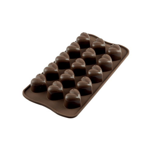 תבנית סיליקון שוקולד לבבות 15 שקעים Monamour