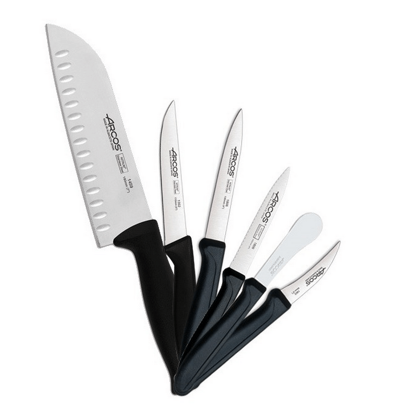סט 6 סכינים כולל סכין שף סנטוקו