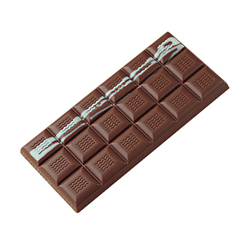תבנית חפיסת שוקולד פוליקרבונט 100 גרם
