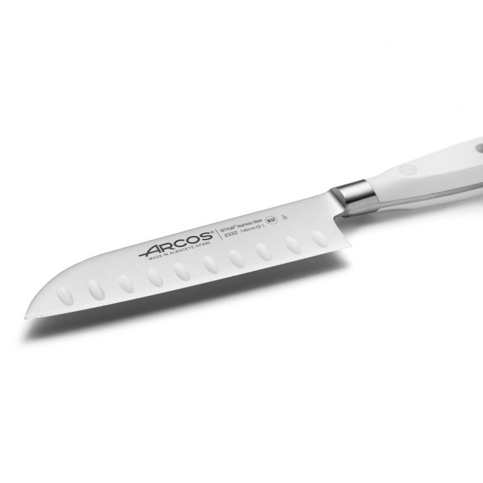 סכין סנטוקו קצרה עם שקעים Riviera