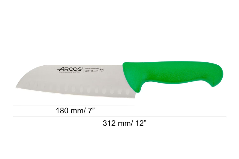 סכין סנטוקו עם שקעים 2900