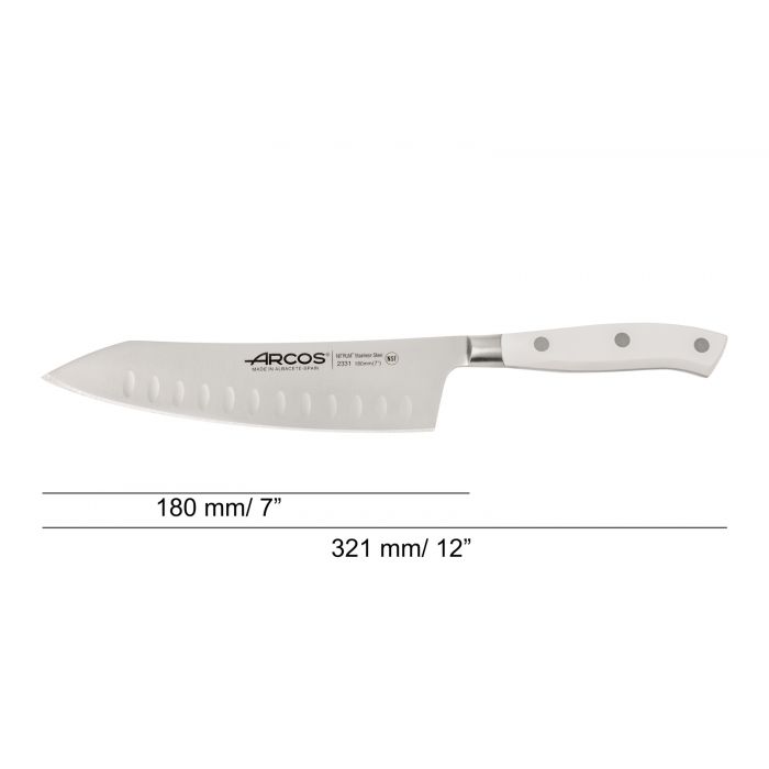 סכין סנטוקו 18 ס"מ Riviera Blanc
