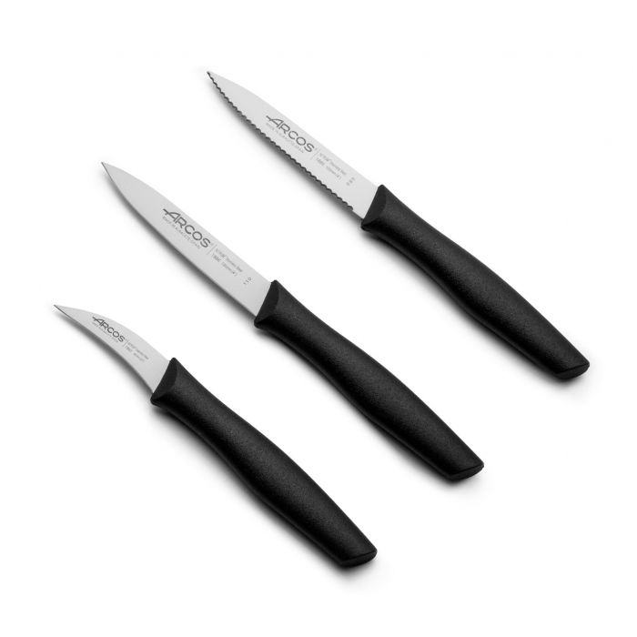 סט 3 סכיני ירקות NOVA BLACK