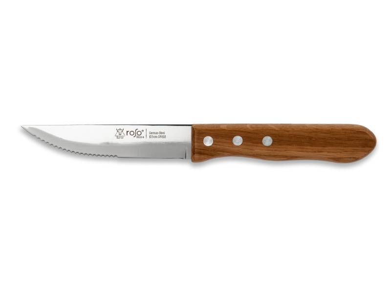 סט 6 סכיני סטייק ג'מבו ידית עץ סדרת Rex