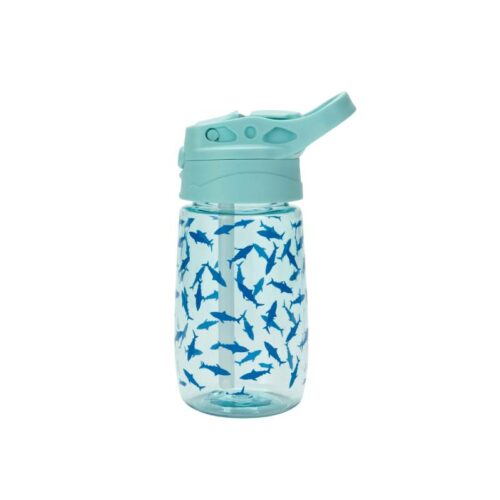 בקבוק שתייה לילדים עם קש 350 מ"ל כרישים Toolz