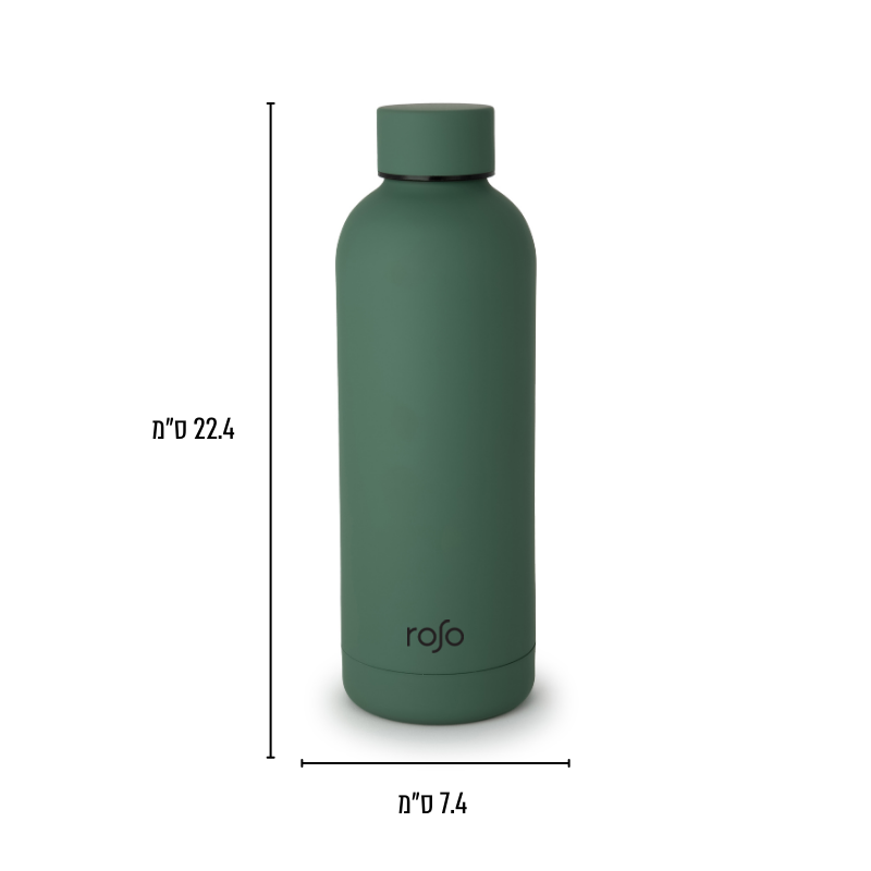 זוג בקבוקים תרמים 500 מ"ל ORIGIN ירוק אפור
