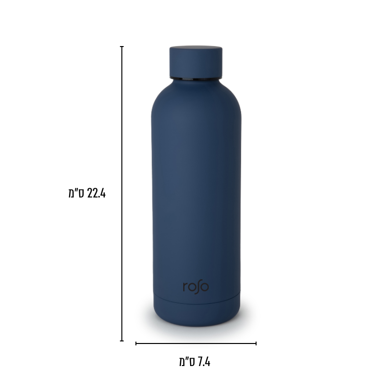 זוג בקבוקים תרמים 500 מ"ל ORIGIN כחול ואפור